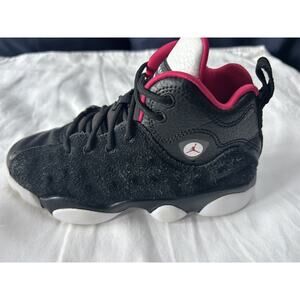 Jordan Shoes Youth 13C Jumpman Team Basketball Sneakers Black Lace Up AQ2796-006